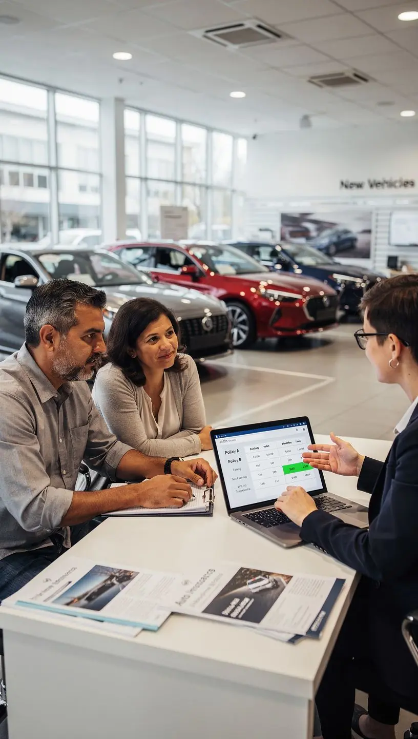 Mapa lokalnych dostawców ubezpieczeń samochodowych w danym regionie.
